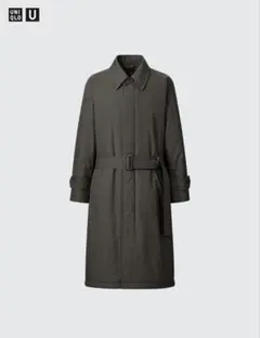UNIQLO U パデッドステンカラーコート 57 OLIVE Lサイズ