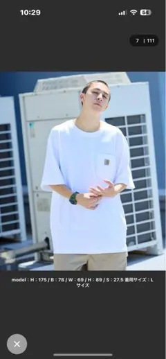 carhartt カーハート ワンポイントロゴ Tシャツ ポケット