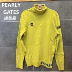 超美品 PEARLYGATES パーリーゲイツ タートルネックセーター