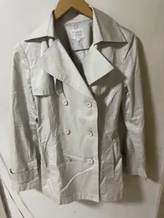 TRANSWORK ショート丈トレンチコート　Lサイズのサムネイル