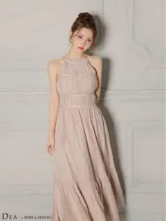 DE4615Sugarディアバイローブドフルールロングミディアムキャバドレス