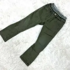 キッズ ロングパンツ カーキ ウエストゴムのサムネイル
