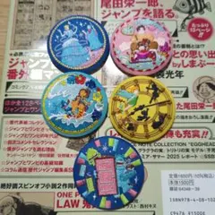 Disney Characters 刺繍缶バッジビスケット2 缶バッチ 5種