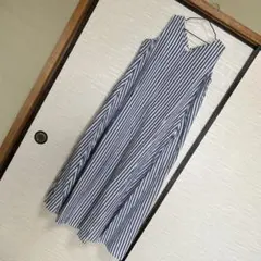 AMERICAN HOLICストライプ柄 ノースリーブ ロングワンピース M