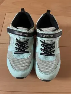 SUPERSTAR メッシュスニーカー ライトブルー　19.5センチ