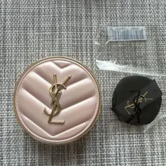 YSL クッションファンデーションケース ピンク　スポンジ付き