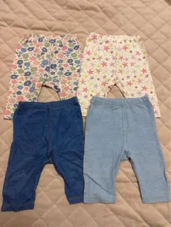 UNIQLOベビー キッズ レギンス スパッツ 4枚セット 80cm まとめ売り