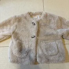 tete a tete ベージュファーアウター 100