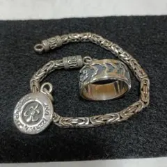 シルバー　ペンダントトップ　ブレスレット　リング　セット売り