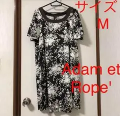 Adam et Rope' ジュン　花柄ワンピース　日本製　M