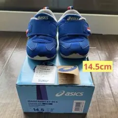【中古】asics IDAHO BABY KT-ES4 ブルー14.5cm