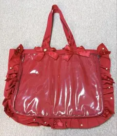 ザッカマート A3フリルデザイン痛バッグ用トートバッグ5周年ver ワインレッド