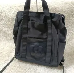 マリークワント ナイロンバッグ リュック A4 大容量 ブラック 美品