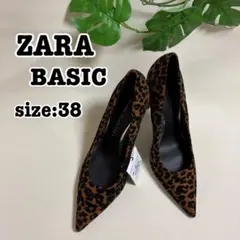 【未使用・タグ付】ZARA レオパード柄 ハイヒール 38