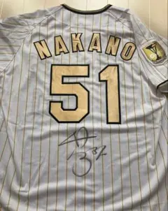 阪神　中野　直筆サイン入り　チャンピオン　ユニフォーム 2025年最新】阪神 中野 サインの人気アイテム - メルカリ