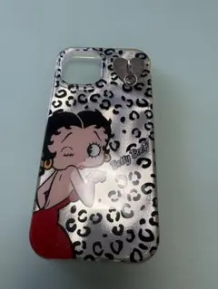 Betty Boop iPhone 15ケース レオパード柄