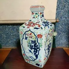 花鳥図 アンティーク中国製瓶 - メルカリ
