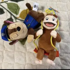 おさるのジョージ パウパトロール チェイス ぬいぐるみ 2点セット