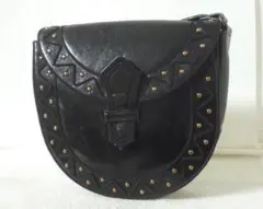 希少　イヴ・サンローラン　スタッズ金具　肩掛けショルダーバッグ　ヴィンテージ