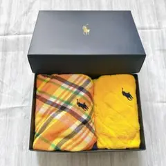 未使用　RALPH LAUREN タオル 2枚セット　イエロー