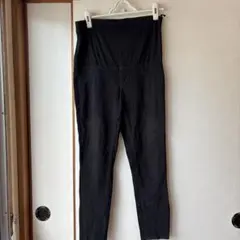 ブラックマタニティパンツ ハイウエスト