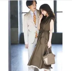 JILLSTUART トレンチワンピース ブラウン