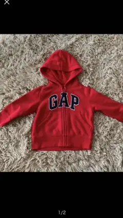 babyGap 赤 フード付きパーカー 12-18ヶ月