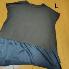 レディース フレンチスリーブ 綿 チュニック L