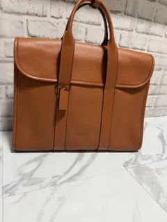 【中古品】COACH/コーチ ゴッサムポートフォリオ　ターコイズブルー グリーン 中古品】COACH/コーチ ゴッサムポートフォリオ ターコイズブルー