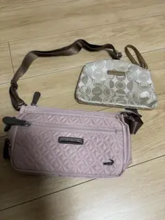 未使用　Crocodileクロコダイル　ピンクショルダーバッグ　斜めがけ　ポーチ