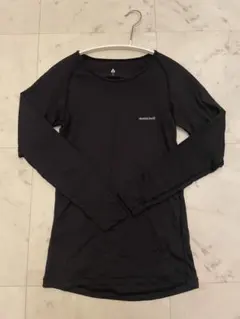 新品　mont-bell ブラック アンダーウェア　ロングTシャツ S