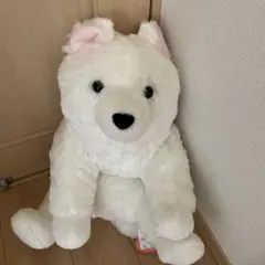 ホワイト 犬 ぬいぐるみ 大型のサムネイル