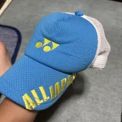 YONEX キャップ 青/白 グラデーション ソフトテニス - メルカリ