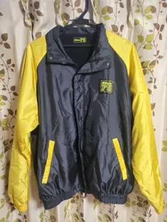 Nikon F5 ナイロンジャケット ネイビー/イエロー サイズF