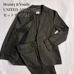 UNITED ARROWS 東レ 洗える セットアップ リネン混 スーツ M