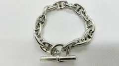 GMサイズ　シルバー925 アンカーチェーン ブレスレッド 14コマ