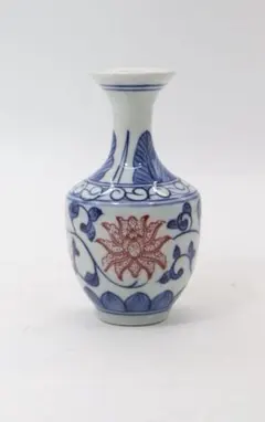 中国　青華釉裏紅　小瓶　送料込み260628-10 中国 青華釉裏紅 小瓶 送料込み260628-10 - メルカリ
