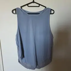 グレー ノースリーブ ヨガウェア