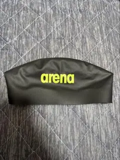 arena アリーナ シリコンスイムキャップ ブラック×イエロー