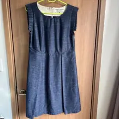 ヤマダヤ系列　デニム　ノースリーブワンピース