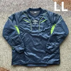 UMBRO アンブロ ピステ 中綿 長袖 ネイビー/ライム Ｏサイズ