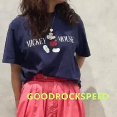 ★GOODROCKSPEED★超美品★希少★ミッキーマウス Tシャツ ネイビー