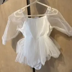 ベビードレス　チュールドレス　3-6M