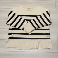 ZARA ボーダー　長袖ニット