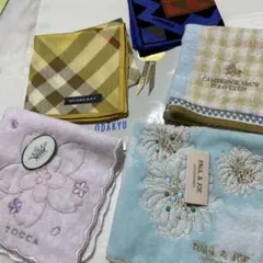 Burberry大判ハンカチ　トッカタオルハンカチ他　５枚おまとめ