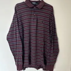 90s Polo by Ralph Lauren ストライプ ポロシャツ
