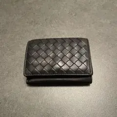 BOTTEGA VENETA 三つ折り財布 イントレチャート ブラックのサムネイル