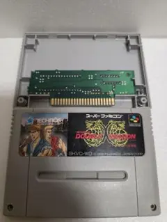 ダブルドラゴン　スーパーファミコンソフト　起動確認　清掃済み