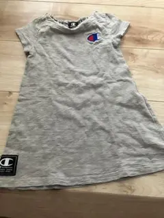 Champion グレー 半袖ワンピース 110