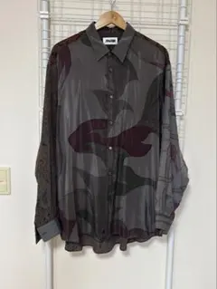 極美品　MAGLIANO シルク　柄シャツ　サイズM
